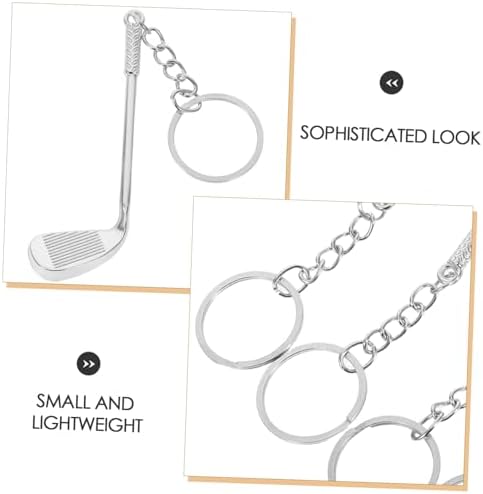 STOBAZA 6pcs Golf Club Keychains for Men