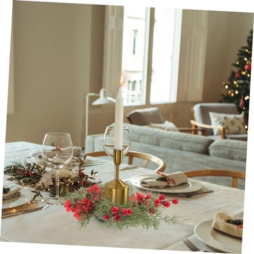 Christmas Candle Wreath for Holiday Decor
