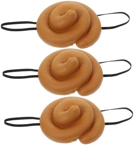3pcs Funny Poop Hat Set for Party Prank Costumes