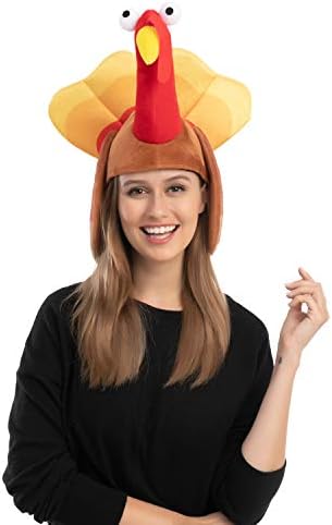 JOYIN 2PCS Silly Thanksgiving Turkey Cap Hats