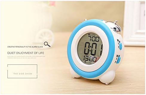 Gerrit Mechanical Double Bell Alarm Clock with LCD Display