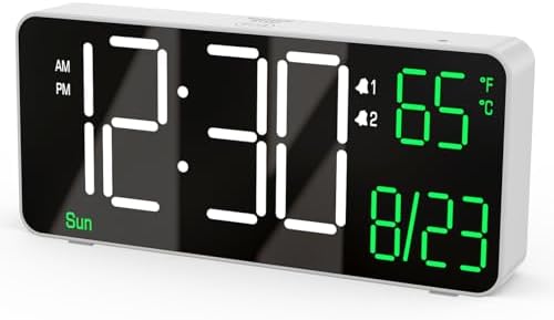 KOSUMOSU 67in Digital Alarm Clock with Auto Dimming