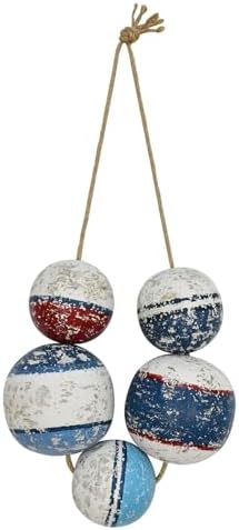 Veclotch Large Wooden Buoy Wall Decor Nautical Design