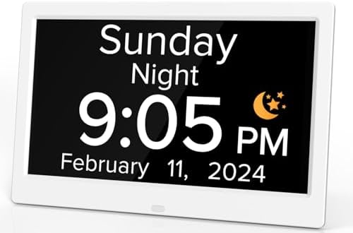 101 Inch Digital Dementia Alarm Clock for Seniors