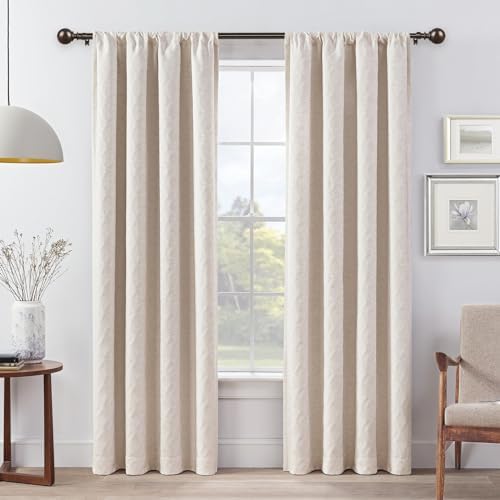 KAMANINA Curtain Rods 32-58 Inches Antique Bronze Single Rod