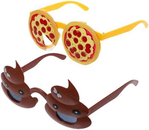 LOGOFUN 4PCS Funny Pizza Poop Photo Props