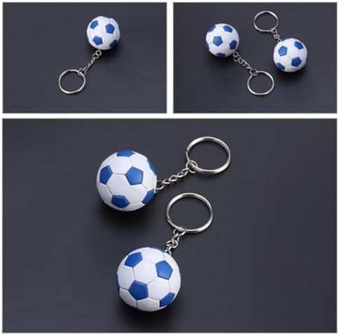 6pcs Soccer Keychain Pendants for Party Favors