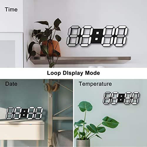 Deeyaple 3D LED Alarm Clock with Night Light