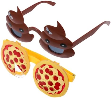 LOGOFUN 4PCS Funny Pizza Poop Photo Props