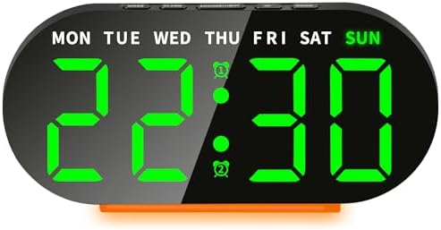 DTKID Digital Alarm Clock with Dual Alarms and Snooze