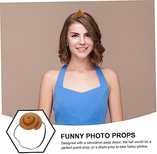 3pcs Funny Poop Hat for All Ages Prank Party Prop