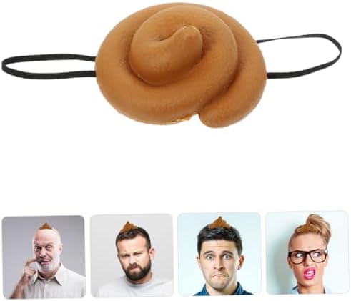 Toyvian 4 Pcs Poop Emoji Costume Hat for Parties