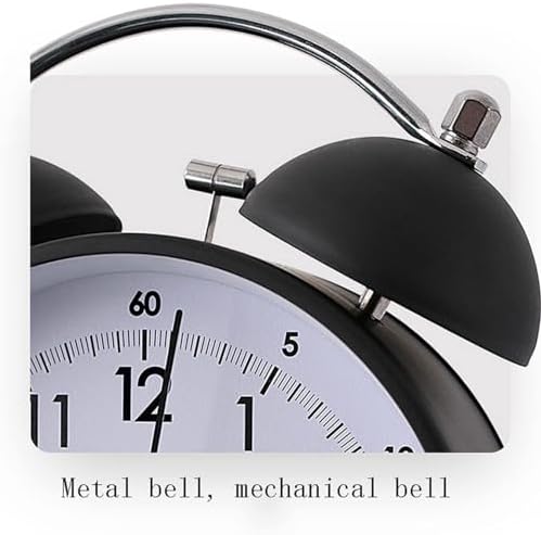 Loud Double Bell Alarm Clock with Retro Design