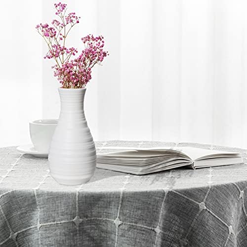 2 Pack Composite Plastics Flower Vase with Ceramic Look