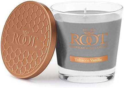 Root Candles Honeycomb Veriglass Scented Beeswax Blend Candle - Small - Tobacco Vanilla