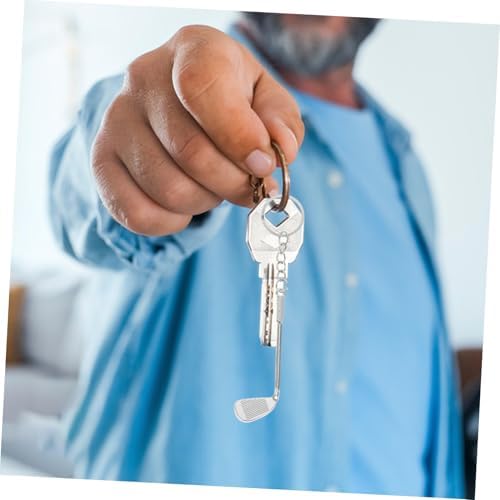 Healifty 6pc Golf Keychain Set Realistic Keyrings