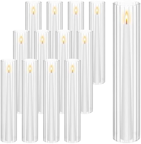 YMHPRIDE Hurricane Candle Holder Set of 12