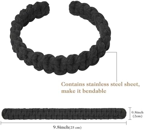 NICEEC 4 Pack Natural Cotton Rope Curtain Tiebacks