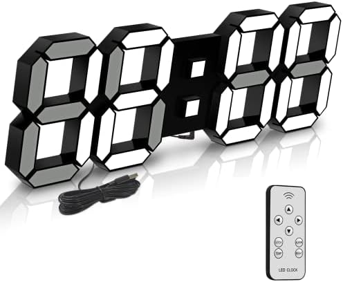 Deeyaple 3D LED Alarm Clock with Night Light