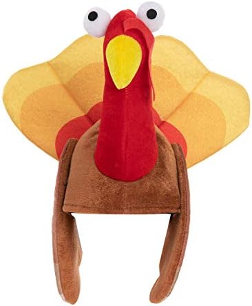 JOYIN 2PCS Silly Thanksgiving Turkey Cap Hats