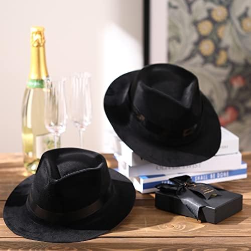 Xtinmee 48 Pack Gangster Hats for Men 1920s Style