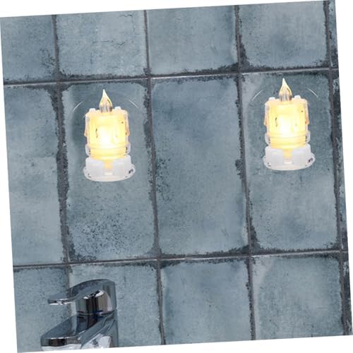 2pcs Transparent Suction Cup Candle Holders for Windows