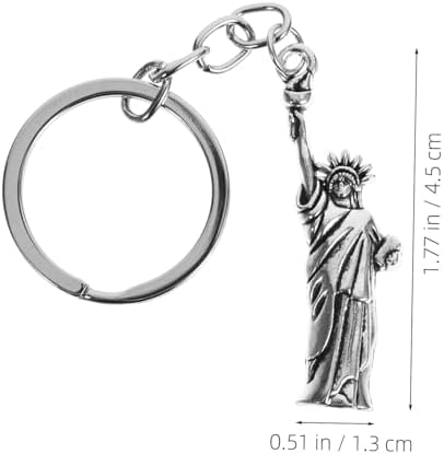 Amosfun 8PCS Statue of Liberty Keychain Set