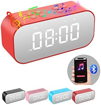 AFK Alarm Clock with Bluetooth Speaker and LED Display