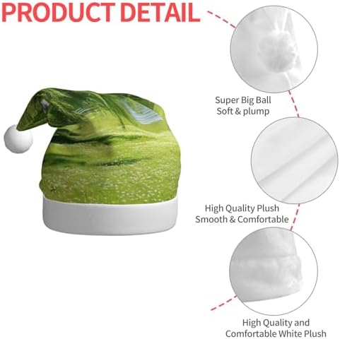 QINZHENG Personalized Santa Hat with Willow Tree Print