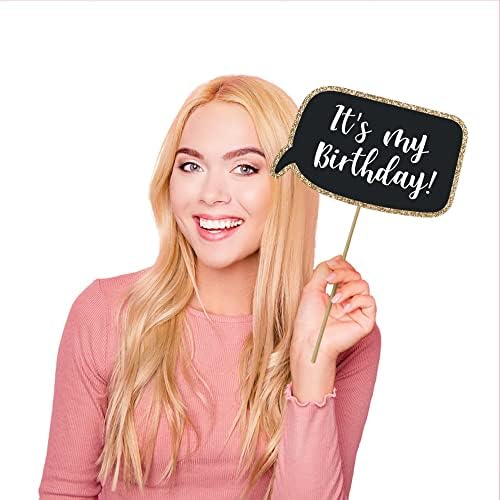 Perfect Occasion Fully Assembled Birthday Photo Booth Props 30 Piece Box Set