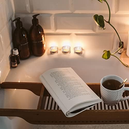 VOHO Clear Tea Light Holder Set of 12