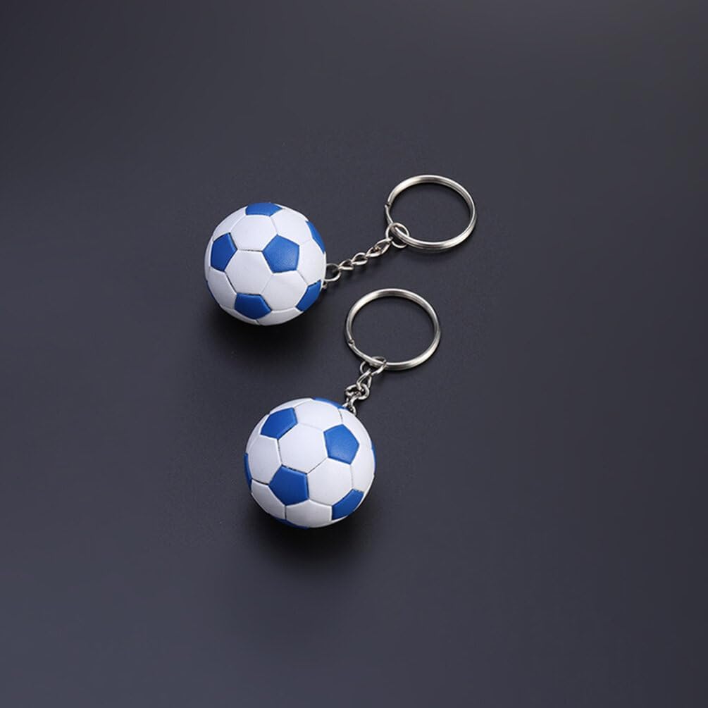 6pcs Soccer Keychain Pendants for Party Favors