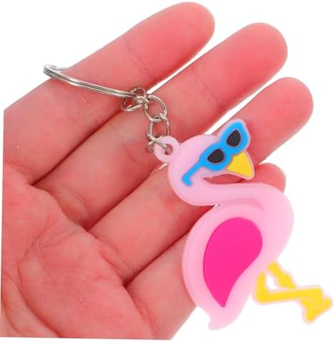 Zerodeko 12pcs Flamingo Keychain Set
