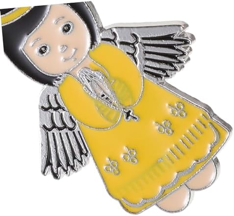 Merryhapy 6pcs Angel Keychain Bag Pendant Keychain Accessories for Baptism Parties