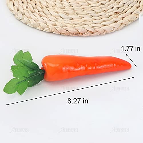 AUEAR 5 Pack Artificial Carrots for Home Decor
