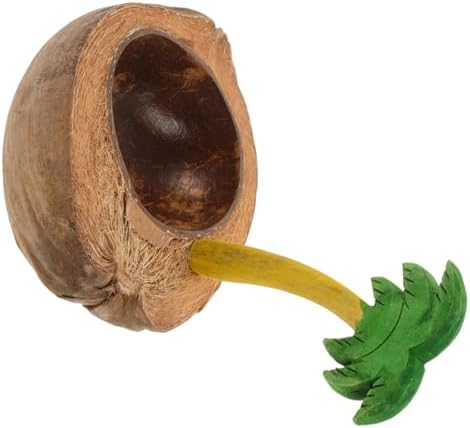 IMIKEYA Coconut Shell Candle Holder Bowl Portable Decorative