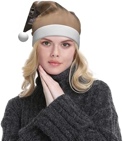 QINZHENG White Tailed Deer Santa Hat Christmas Headwear