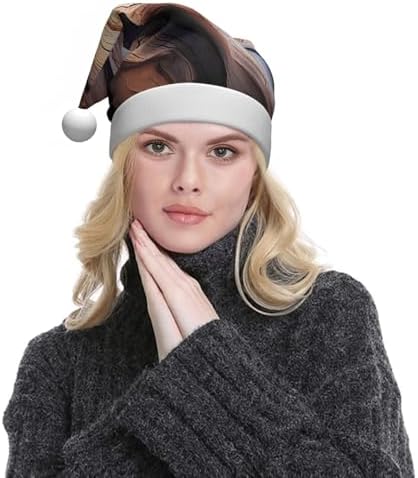 QINZHENG Christmas Santa Hat with Tree Camo Print