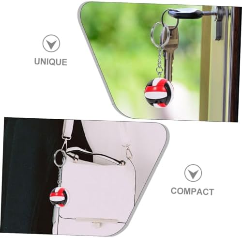 2pcs Volleyball Keychain Pendant for Backpacks and Gym Bags