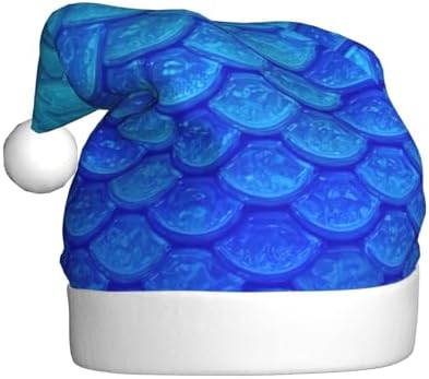 QINZHENG Ocean Sea Blue Mermaid Fish Santa Hat