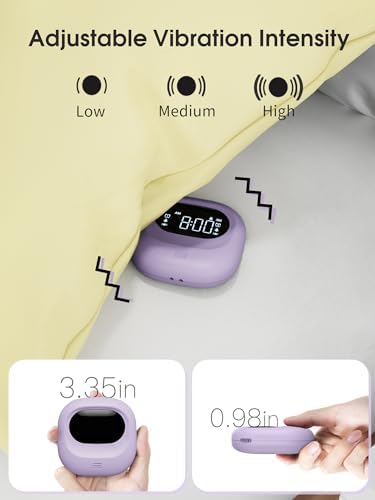 Roxicosly Super Strong Vibrating Alarm Clock for Heavy Sleepers