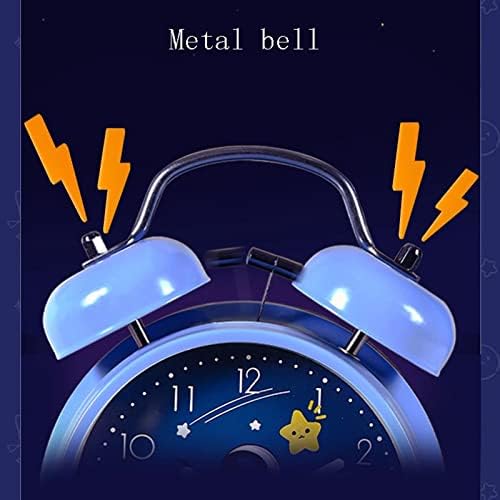 Double Bell Alarm Clock Rechargeable and Luminous