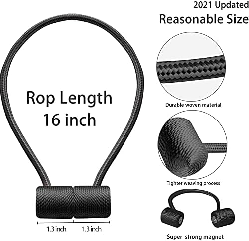 Modern Curtain Tiebacks with Strong Magnetic Hold