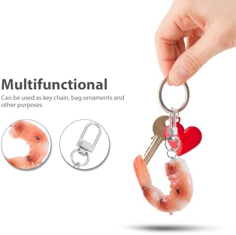 STOBAZA Shrimp Key Ring Car Key Charm