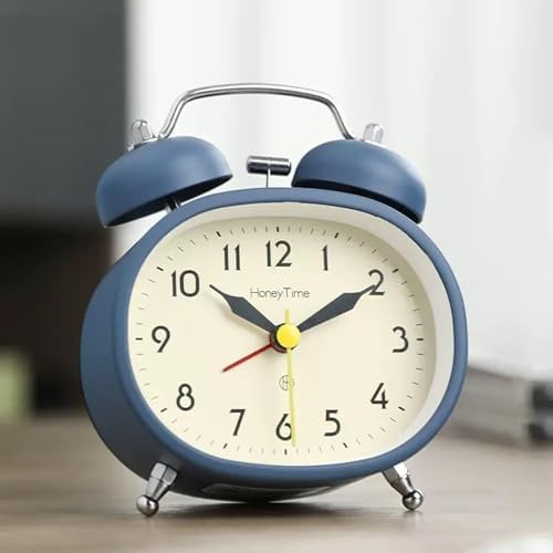 Double Bell Alarm Clock with Backlight and Silent Ticking