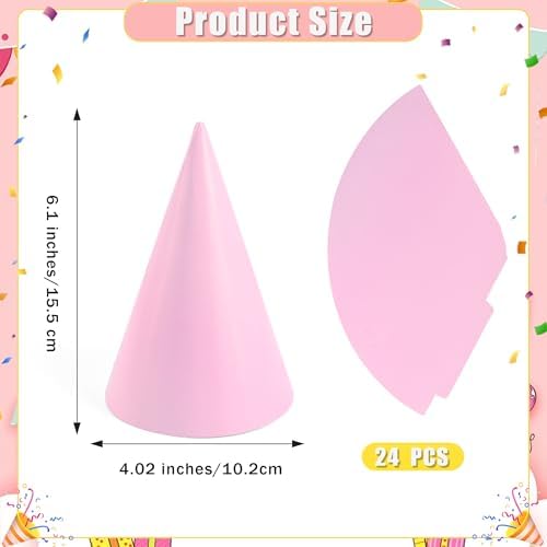 CANREVEL Rainbow Party Hats for Kids and Adults