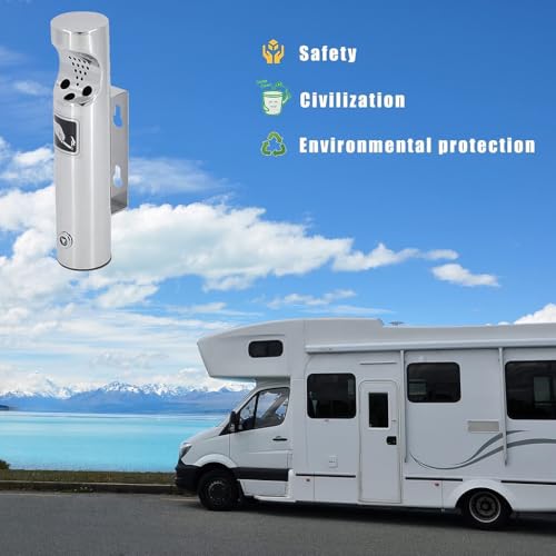 Wall Mounted Outdoor Stainless Steel Cigarette Butt Receptacle