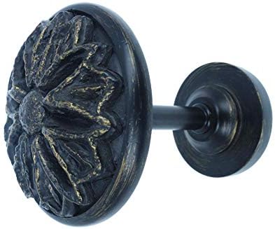 MERIVILLE 2 Pack Burnt Gold Petal Medallion Holdbacks