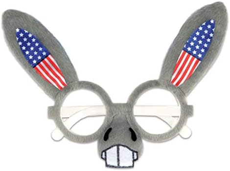 Beistle Patriotic Donkey Glasses 1 pc