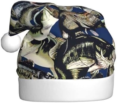 QinZheng Personalized Santa Hat with Fish Print